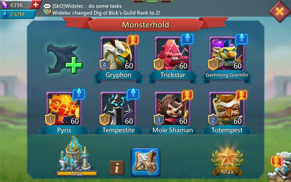 Game account sale Lords Mobile